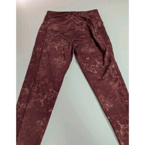 LegEnd Women's Camo Leggings With Pocket 7/8 Length Workout Gym Jogging Large